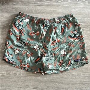 Patagonia Green Patterned Shorts